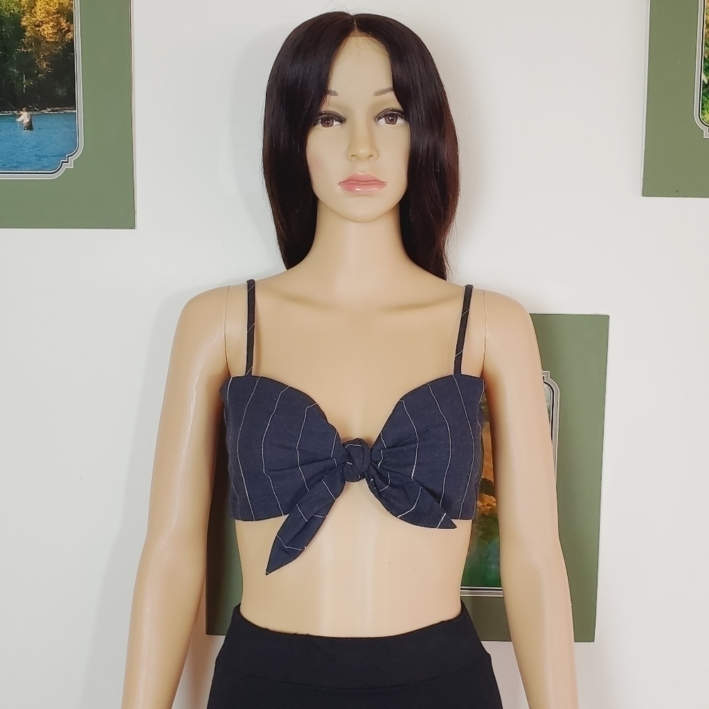 Urban outfitters tie front crop top